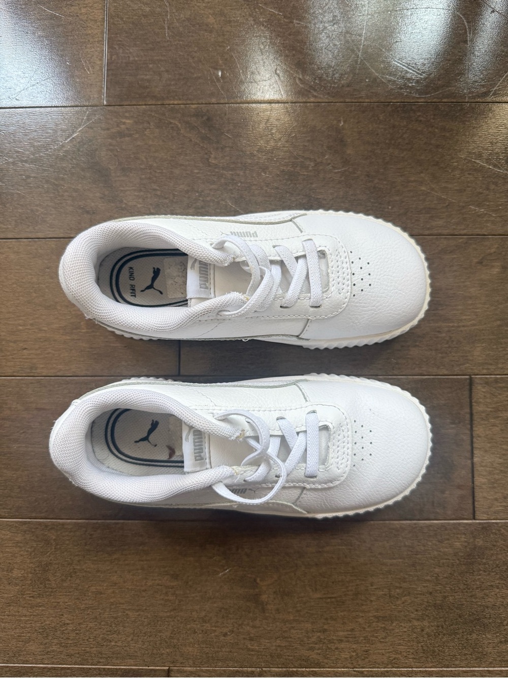 Puma Kids White Low-Top Athletic Sneakers